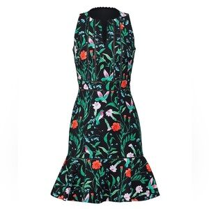 Kate Spade New York Jardin Tile Jacquard Dress